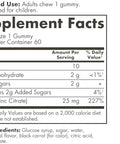 Solgar Zinc Gummies Adult Vitamin With 25Mg Ultra Potency Zinc Citrate For Immune Support Mixed Fruit Flavor Vegan Kosher and Gluten Gummy Supplements For Women and Men 2G Sugar 60 Servings