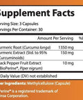 Nutriumph Turmeric Curcumin W/Bioperine | 1500Mg Premium Ingredients High Potency 95% Curcuminoids With Black Pepper Extract For High Absorption | 90 Capsules