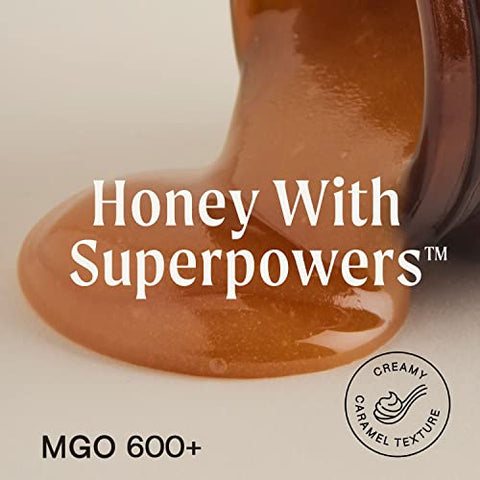 Manukora Raw Manuka Honey, MGO 50+, 200+ and 600+ New Zealand Honey, Non-GMO, Traceable from Hive to Hand, Daily Wellness and Immune Support - 250g (8.82 Oz)