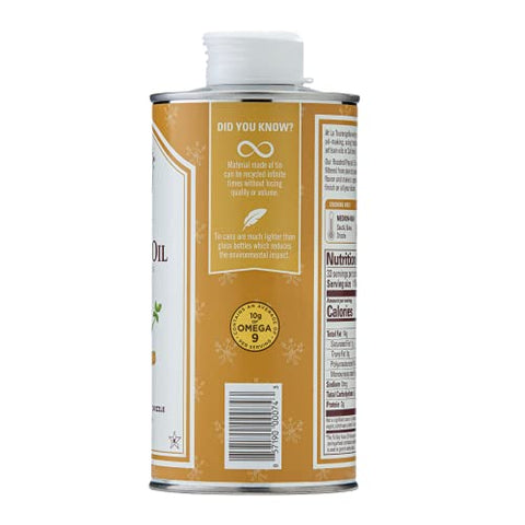 La Tourangelle,Roasted Peanut Oil,Slow Roasted Expeller-Pressed for Rich Flavor,Perfect for Cooking & Baking,Med-High Heat,Unrefined,Small Batch Production in USA,16.9 Fl Oz,(Pack of 2)