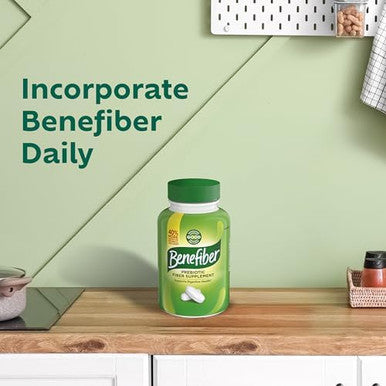 Benefiber Prebiotic GLP1 Friendly Fiber Supplement Caplets 84 Count
