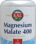 KAL Magnesium Malate 400 | Chelated with Malic Acid for Energy Production | Supports Healthy Muscle Function | 90 Vegetarian Tablets
