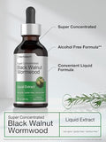 Horbaach Black Walnut Hull Wormwood Extract Tincture 2 Fl Oz