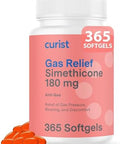 Curist Gas Relief Simethicone 180 Mg Softgels (365 Count) Digestive Relief Bloating Relief & Anti Flatulence Gas Pills For Adults Aids Bloating Relief (365 Softgels)