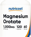 Nutricost Magnesium Orotate Capsules 1000Mg 120 Caps 60 Servings 500Mg Per Capsule Nongmo Gluten