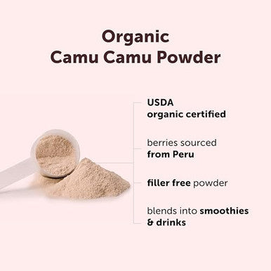 Micro Ingredients Organic Camu Camu Powder 12 Oz Freshly Harvested Berry Source Source Of Naturally Occurring Vitamin C Non-Gmo Vegan Friendly