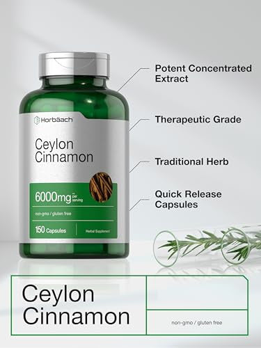 Horbaach Ceylon Cinnamon Supplement 150 Capsules