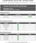 Vitamatic Vitamin B12 5000 mcg 365 Fast Dissolve Tablets Berry Flavor Supports Energy Production and Nervous System Health NonGMO GlutenFree
