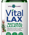 Vital Planet - Vital Lax Natural Laxative Cleanse Supplement For Occasional Constipation With Magnesium Hydroxide Slippery Elm Aloe And Triphala To Support Bowel Regularity 60 Capsules