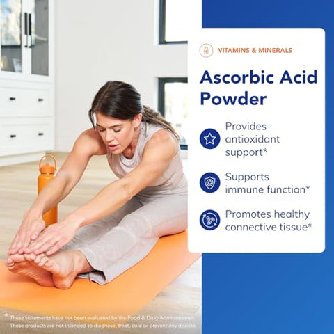Pure Encapsulations Ascorbic Acid Powder Hypoallergenic Vitamin C Supplement For Antioxidant Support 8 Ounces