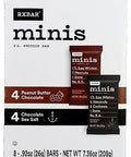 Rxbar Protein Bar Minis Peanut Butter Chocolate Chocolate Sea Salt Kosher Gluten Free 8 Count 7.36 Ounce (Pack Of 6)