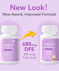 Premom Prenatal Vitamins For Women Conception For Her Multivitamin: 27 Nutrients Includes 680Mcg Methyl Folate + Choline + Iron Traceable Ingredient Fertility Supplements For Women 30 Day Supply