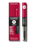 Revlon Liquid Lipstick With Clear Lip Gloss Colorstay Overtime Lipcolor Dual Ended With Vitamin E 480 Unending Red 0.07 Fl Oz