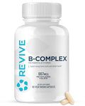 Revive Md Vitamin B Complex Capsules For Men & Women Supports Heart Health Energy & Immune System Vitamin B12 Complex Promotes Healthy Brain Function & Overall Wellness (60 Servings)