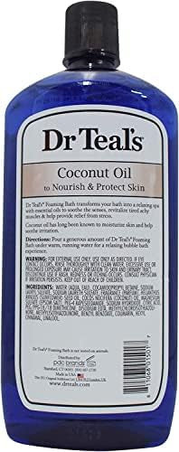 Dr Teal'S Foaming Bath Variety Set (2 Pack34Oz Ea) - Melatonin Sleep BathNourish & Protect With Coconut Oil - Essential Oils Blended With Pure Epsom Salt Ease Pain & Promote Better Sleep