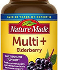 Nature Made Multi + Elderberry Capsules, Multivitamin For Daily Immune Support, One Per Day Multivitamin, 60 Count