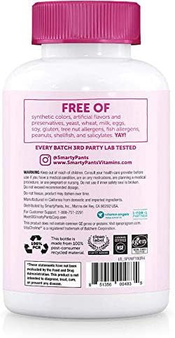 SmartyPants Gummy Vitamins Gummy Multivitamins: Women's Complete, 2.5 Week Supply 0.67 pound