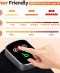 Puroth Red Light Therapy Knee Brace With Massage 3 Vibration Knee Massager With 660Nm 850Nm Infrared Red Light 5000Mah Cordless Electric Heated Knee Wrap For Knee Joint Elbow For Men Women