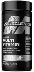 Muscletech Clear Muscle Post Workout Recovery Muscle Builder For Men & Women & Platinum Multivitamin For Immune Support 18 Vitamins