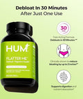 Hum Flatter Me Digestive Enzymes Bloating Supplement Fastacting Bloat Relief For Digestive Health & Debloating Multi Enzymebloat Pills Anti Bloat Pills Vegan 60 Servings