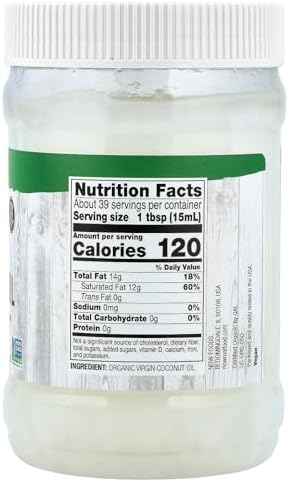 NOW Foods Organic Virgin Coconut Oil, 20 oz