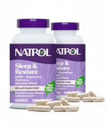 Natrol Sleep & Restore Capsules With Magnesium Glycinate 100Mg Gaba Essential For Your Ultimate Restorative Sleep Melatonin-Free 30 Day Supply 60 Capsules (Pack Of 2)