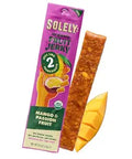 SOLELY - Organic Mango Passion Fruit Jerky - 1 Individually Wrapped Strip - Fruit Leather Made from Dried Fruit - Healthy Snacks for Adults & Kids - Non GMO, Vegan Snacks - 0.8oz (23g)