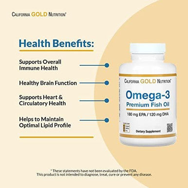 California Gold Nutrition Omega3 Premium Fish Oil Concentrated Formula With Epa & Dha Support For Optimal Lipid Profile & Immune System Gluten Nongmo 100 Fish Gelatin Softgels 4 Pack