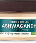 Himalaya 100% Usda Organic Ashwagandha Root Powder Herbal Supplement Supports Relaxation Stress Relief Energy Occasional Sleeplessness Nongmo Vegan Flavorless 4 Oz 45 Day Supply