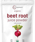 Micro Ingredients Organic Beet Root Juice Powder 1 Pound Cold Pressed Water Soluble High Concentrated Raw Beet Supplement Superfood Drink Mix Non-Gmo Vegan Friendly Plant Based