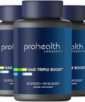Prohealth Nad Triple Boost. 3X The Nad Boost. Doctor Formulated Extra Strength Supplement Includes 500Mg Niagen Nicotinamide Riboside Nr (The Active Ingredient In Nmn) 30 Servings (3 Pack)