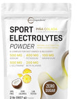 Micro Ingredients Electrolytes Powder 2 Lbs 95 Servings Sugar Free Workout Hydration Potassium Sodium L-Glutamine Beta-Alanine & More Natural Coconut Water Pineapple Pi A Colada Flavor