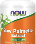 Now Foods Supplements, Saw Palmetto Extract With Pumpkin Seed Oil And Zinc, Men'S Health, 90 Softgels