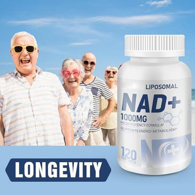 Pure Liposomal Nad+ Supplement 1000Mg, High Nad Potency, High Absorption, Boost Energy And Dna Repair, Aging Defense And Brain Function 120 Softgels