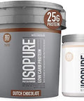 Isopure Protein Powder Low Carb With Creatine Powder 500G Unflavored Keto Friendly Protein Powder 100% Whey Protein Isolate Protein Flavor: Dutch Chocolate 7.5 Pounds