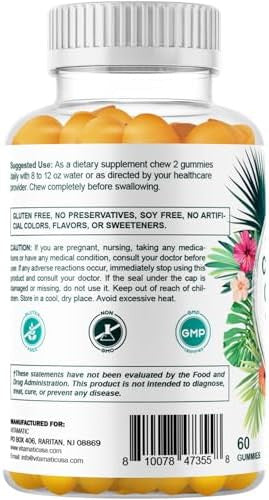 Vitamatic Hydrolyzed Collagen Gummies With Vitamin C, Zinc And Biotin, 200 Mg - Healthy Skin Support - 60 Gummies