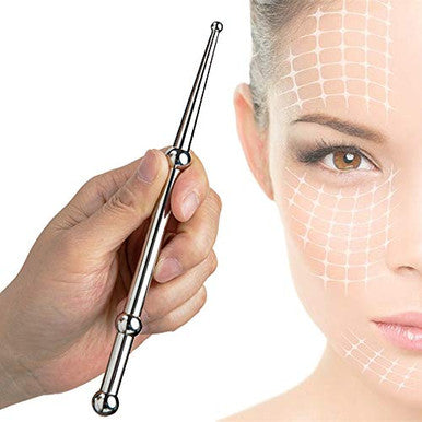 Feelfree Sport Stainless Steel Manual Acupressure Pen-Trigger Point Massage Tool-Reflexology Pressure Point Massager Tool For Relaxing Deep Tissue (A)