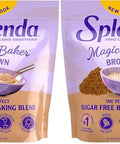 SPLENDA Magic Baker Brown Zero Calorie Plant Based Granulated Baking Blend with Stevia Erythritol and Allulose Zero Sugar Keto Friendly 1lb (16 oz) Pouch (Pack of 2)