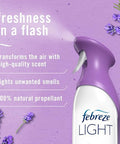 Febreze Air Mist Air Freshener Spray Odor-Fighting Room Spray Air Fresheners For Home And Bathroom And Kitchen Aerosol Can Light Lavender Scent 8.8Oz 6 Count Pack Of 3