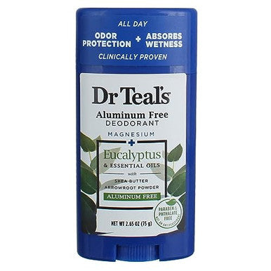 Dr. Teal'S Eucalyptus & Elderberry Deodorant Set (2 Pack 2.65Oz Ea) Eucalyptus & Elderberry With Vitamin D Aluminum With Magnesium Essential Oils Absorb Moisture Keep Skin Healthy