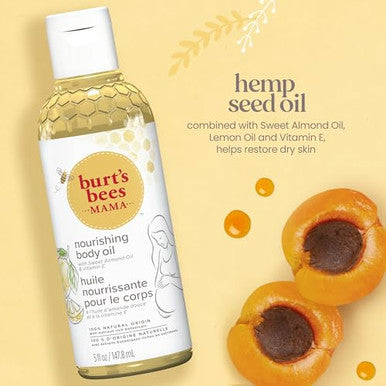 Burt'S Bees Mama Body Oil With Vitamin E 100% Natural Origin 5 Fluid Ounces Pack Of 3
