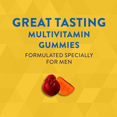 Nature'S Way Alive Men'S Daily Gummy Multivitamin, Supports Energy Metabolism & Muscle Function, B-Vitamins, Gluten-Free, Vegetarian, Fruit Flavored, 150 Gummies (Packaging May Vary)