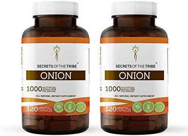 Secrets of the Tribe Onion 120 Capsules(2 pcs.), 1000 mg, Onion (Allium Cepa) Dried Bulb (2x120 Capsules)