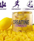 Finaflex Creatine Gummies 120 Gummies Lemon Burst Flavor Promotes Muscular Strength Size & Performance 5G Of Creatine Monohydrate Per Serving 30 Servings