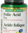 Nature's Bounty Folic Acid (Packaging May Vary) 1 Mg 150 Tablets