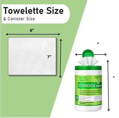 Diamond Wipes Steridol Wipes Canister Hard Surface Wipes Multipurpose Cleaning 160 Count Fresh Lemon Scent Industrial Grade For Business Use