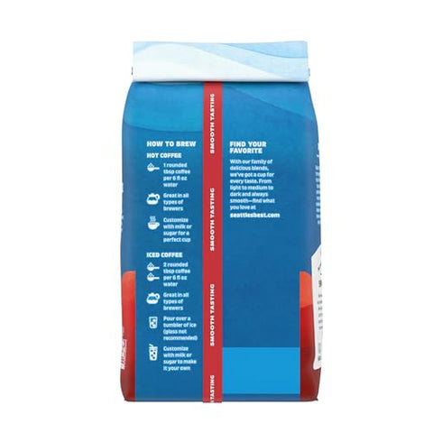 SeattleÃƒÂ¢Ã¢â€šÂ¬Ã¢â€žÂ¢s Best Coffee, Light Roast Ground Coffee, Lighthouse, 100% Arabica, 6 Bags (12 oz Each)