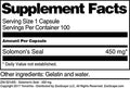 Terravita Solomon'S Seal - 450 Mg (100 Capsules, Zin: 521405)