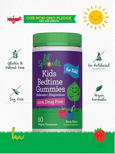 Lil' Sprouts Kids Melatonin & Magnesium 60 Count