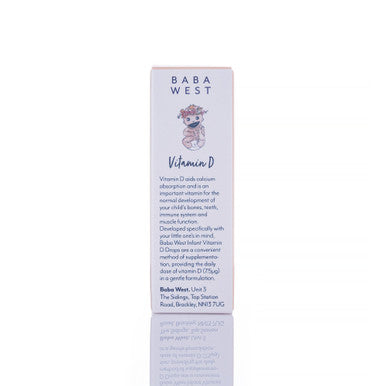 Baba West Infant Vitamin D Daily Oral Drops 0-3 Years 7.5ml